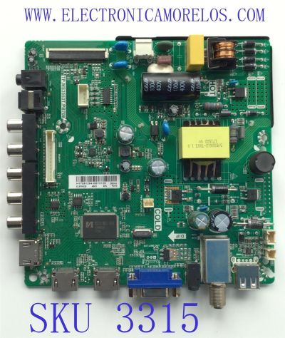 MAIN FUENTE PARA TV ELEMENT / NUMERO DE PARTE ELEFW328 / TP.MS3553T.PB708 / 3200335506 / 320021034203005 / H17051254-0B10126 / PANEL BOEI320WX1-01 / DISPLAY HV320WHB-N81 REV.1.0 / MODELO ELEFW328	